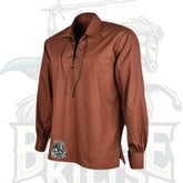 Jacobite Brown Ghillie Shirt | Battle of Kilts